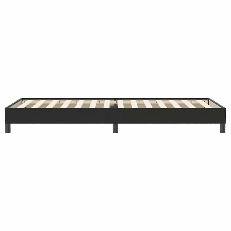 Łóżko Box Spring bez materaca Czarne 100x220 cm Aksamit