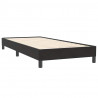 Łóżko Box Spring bez materaca Czarne 100x220 cm Aksamit
