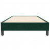 Łóżko typu Box Spring bez materaca Ciemnozielone 100x220 cm