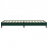 Łóżko typu Box Spring bez materaca Ciemnozielone 100x220 cm