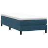 Łóżko typu Box Spring bez materaca Ciemnoniebieskie 100x220 cm