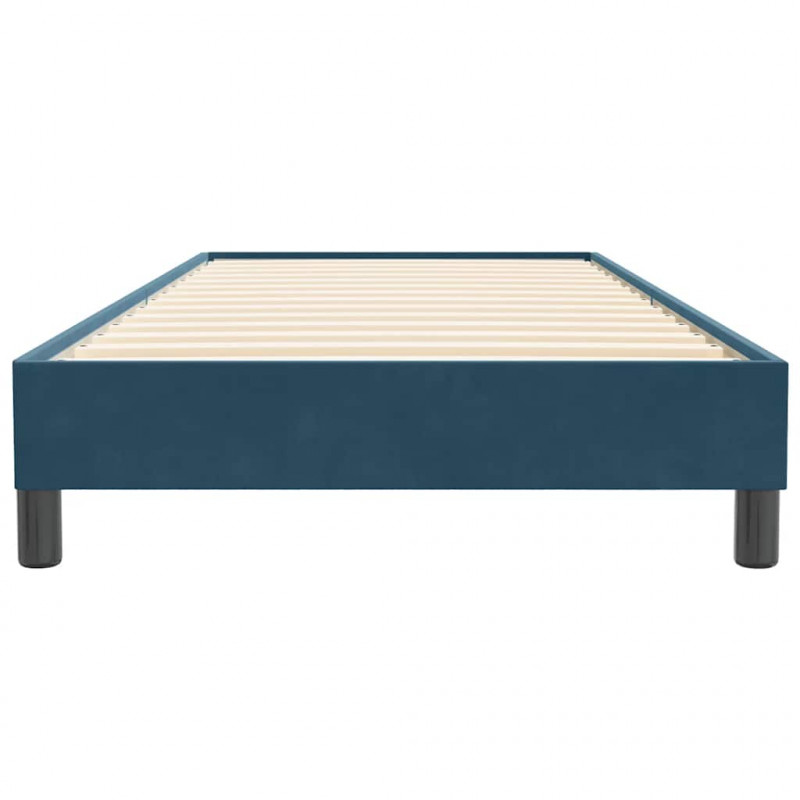 Łóżko typu Box Spring bez materaca Ciemnoniebieskie 100x220 cm