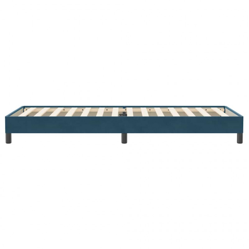 Łóżko typu Box Spring bez materaca Ciemnoniebieskie 100x220 cm