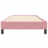 Łóżko Box Spring bez materaca Różowe 100x220 cm Aksamit