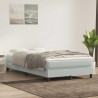 Łóżko Box Spring bez materaca Jasnoszary 120x220 cm Aksamit