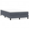 Łóżko typu Box Spring bez materaca Ciemnoszary 120x220 cm