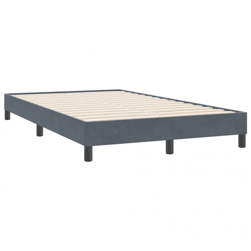 Łóżko typu Box Spring bez materaca Ciemnoszary 120x220 cm