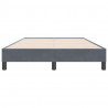 Łóżko typu Box Spring bez materaca Ciemnoszary 120x220 cm