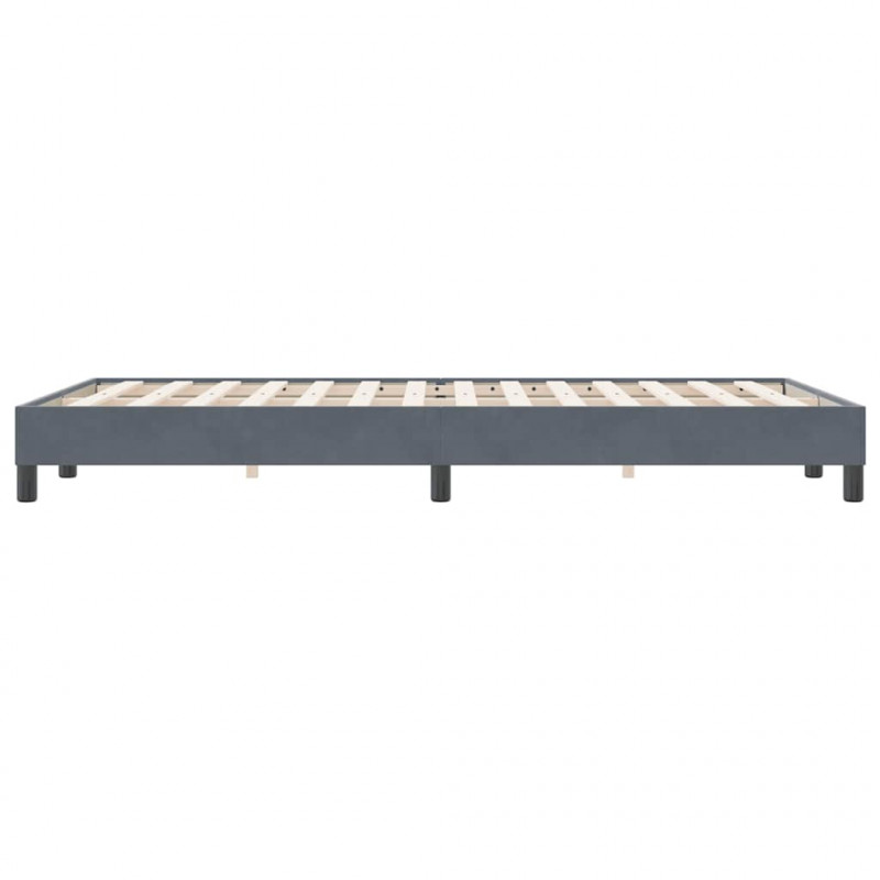 Łóżko typu Box Spring bez materaca Ciemnoszary 120x220 cm