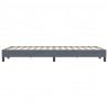 Łóżko typu Box Spring bez materaca Ciemnoszary 120x220 cm