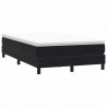 Łóżko Box Spring bez materaca Czarne 120x220 cm Aksamit