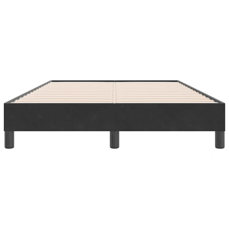 Łóżko Box Spring bez materaca Czarne 120x220 cm Aksamit