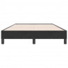 Łóżko Box Spring bez materaca Czarne 120x220 cm Aksamit