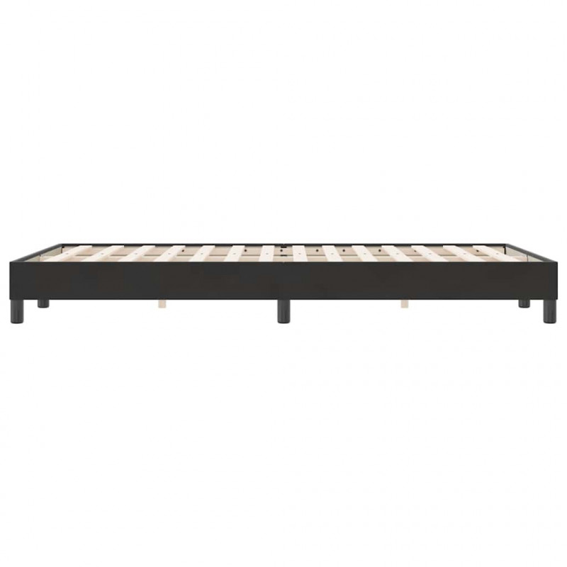 Łóżko Box Spring bez materaca Czarne 120x220 cm Aksamit