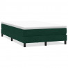Łóżko typu Box Spring bez materaca Ciemnozielone 120x220 cm