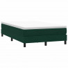 Łóżko typu Box Spring bez materaca Ciemnozielone 120x220 cm