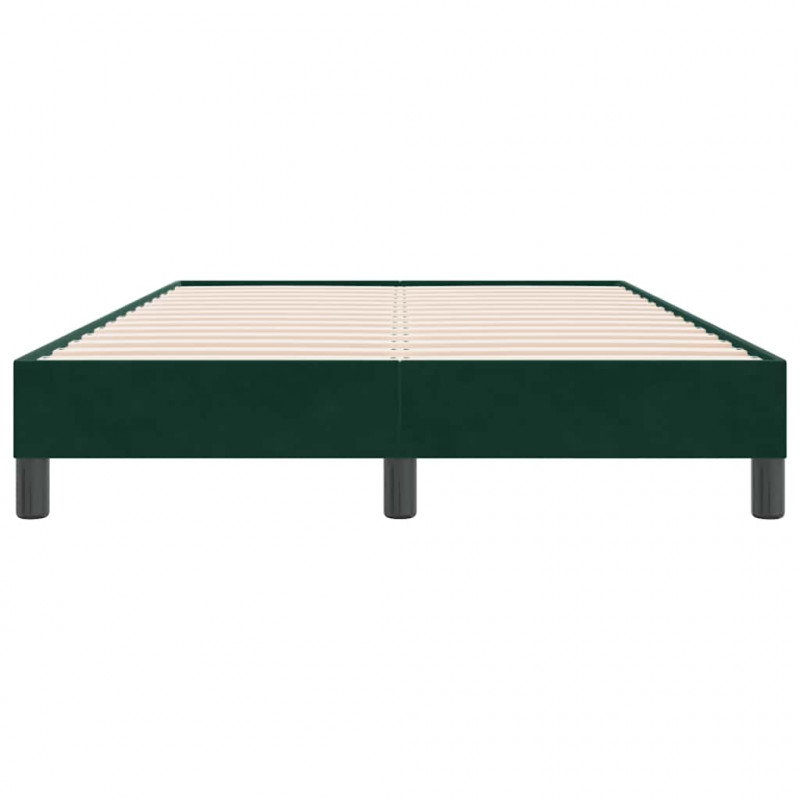 Łóżko typu Box Spring bez materaca Ciemnozielone 120x220 cm