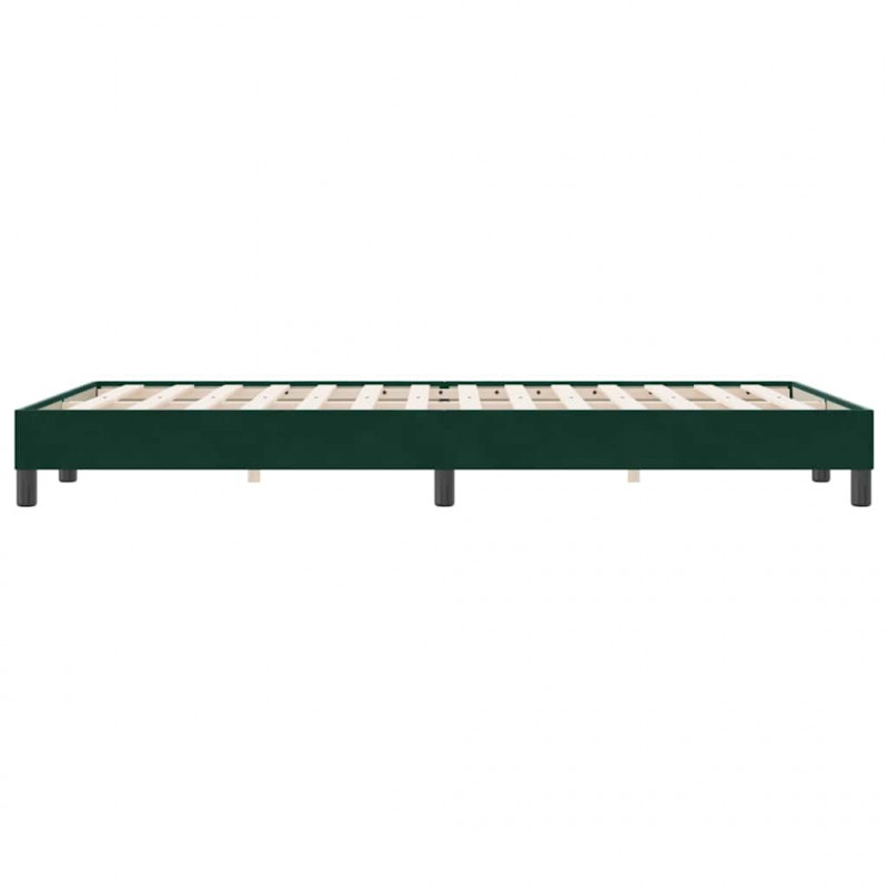 Łóżko typu Box Spring bez materaca Ciemnozielone 120x220 cm