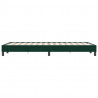 Łóżko typu Box Spring bez materaca Ciemnozielone 120x220 cm