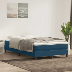 Łóżko typu Box Spring bez materaca Ciemnoniebieskie 120x220 cm