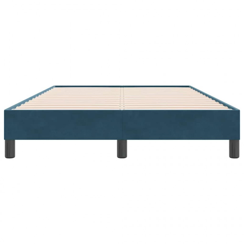 Łóżko typu Box Spring bez materaca Ciemnoniebieskie 120x220 cm
