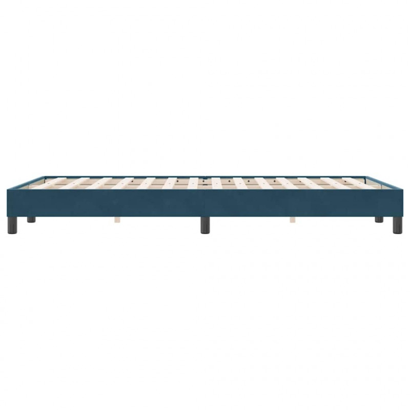 Łóżko typu Box Spring bez materaca Ciemnoniebieskie 120x220 cm