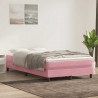 Łóżko typu Box Spring bez materaca Różowe 120x220 cm Aksamit