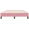 Łóżko typu Box Spring bez materaca Różowe 120x220 cm Aksamit