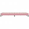Łóżko typu Box Spring bez materaca Różowe 120x220 cm Aksamit