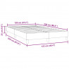 Łóżko typu Box Spring bez materaca Różowe 120x220 cm Aksamit