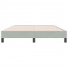 Łóżko Box Spring bez materaca Jasnoszary 140x220 cm Aksamit