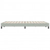 Łóżko Box Spring bez materaca Jasnoszary 140x220 cm Aksamit