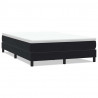 Łóżko Box Spring bez materaca Czarne 140x220 cm Aksamit
