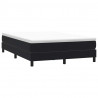 Łóżko Box Spring bez materaca Czarne 140x220 cm Aksamit