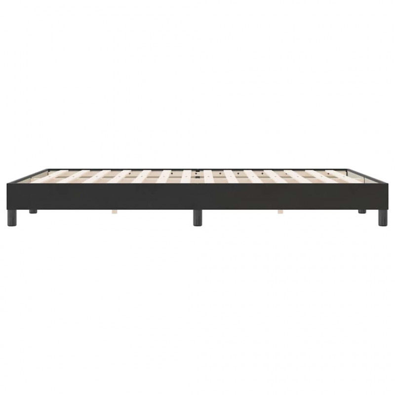 Łóżko Box Spring bez materaca Czarne 140x220 cm Aksamit