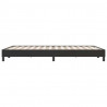 Łóżko Box Spring bez materaca Czarne 140x220 cm Aksamit