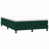 Łóżko typu Box Spring bez materaca Ciemnozielone 140x220 cm