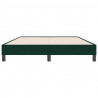Łóżko typu Box Spring bez materaca Ciemnozielone 140x220 cm