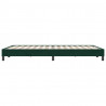 Łóżko typu Box Spring bez materaca Ciemnozielone 140x220 cm