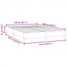 Łóżko typu Box Spring bez materaca Ciemnozielone 140x220 cm