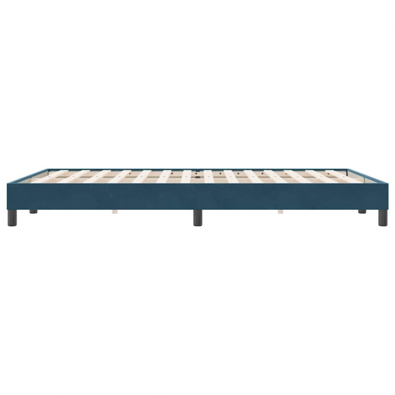 Łóżko typu Box Spring bez materaca Ciemnoniebieskie 140x220 cm