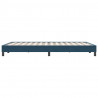 Łóżko typu Box Spring bez materaca Ciemnoniebieskie 140x220 cm
