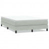 Łóżko Box Spring bez materaca Jasnoszary 160x220 cm Aksamit