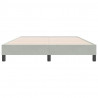 Łóżko Box Spring bez materaca Jasnoszary 160x220 cm Aksamit