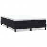 Łóżko Box Spring bez materaca Czarne 160x220 cm Aksamit