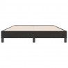 Łóżko Box Spring bez materaca Czarne 160x220 cm Aksamit