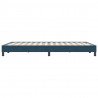 Łóżko typu Box Spring bez materaca Ciemnoniebieskie 160x220 cm