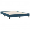 Łóżko typu Box Spring bez materaca Ciemnoniebieskie 160x220 cm