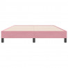 Łóżko Box Spring bez materaca Różowe 160x220 cm Aksamit