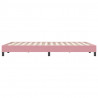 Łóżko Box Spring bez materaca Różowe 160x220 cm Aksamit